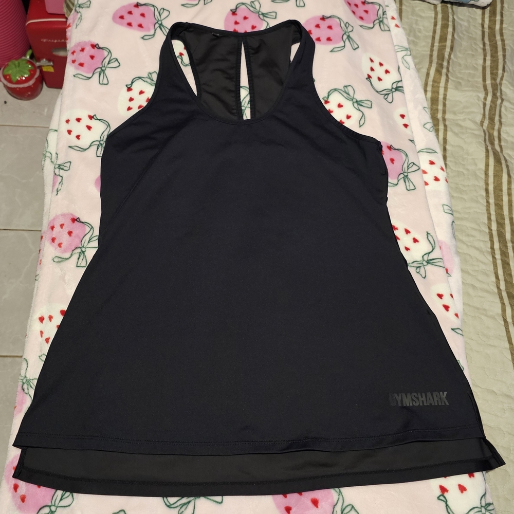 Gymshark Black Muscle Tee